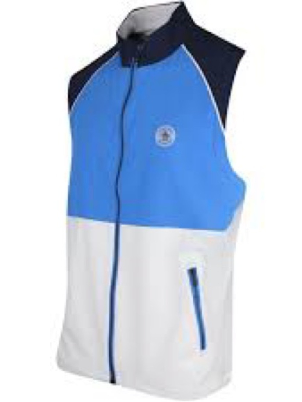 Men’s Original Penguin Sleeveless Full Zip Lightweight Woven Vest - Size Medium